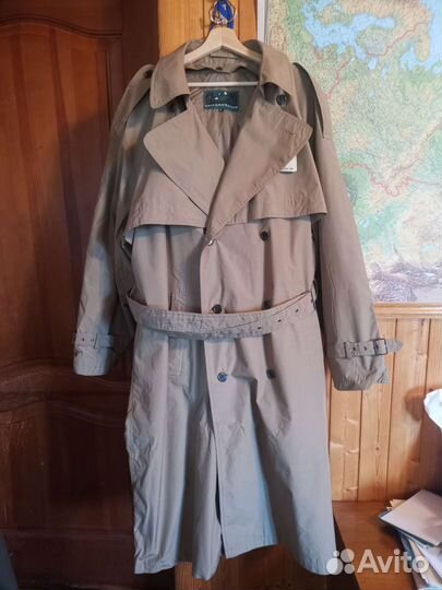 Новое Плащ-пальто муж.со с съемной подкладкой 64р