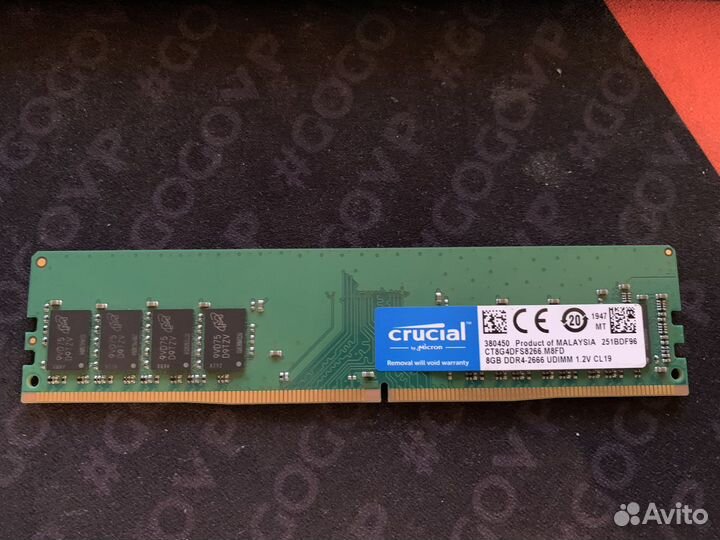 Оперативная память Crucial ddr4 8gb