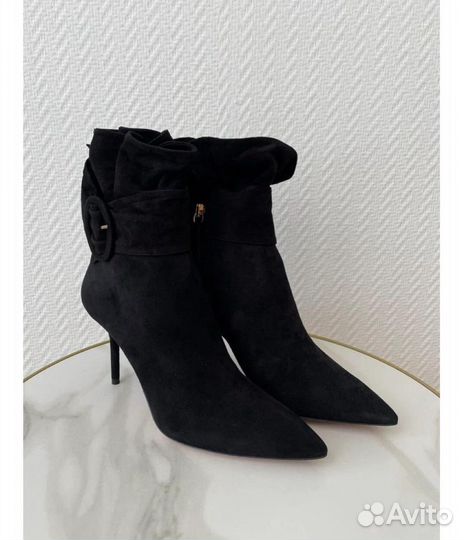 Aquazzura ботильоны оригинал замша черные