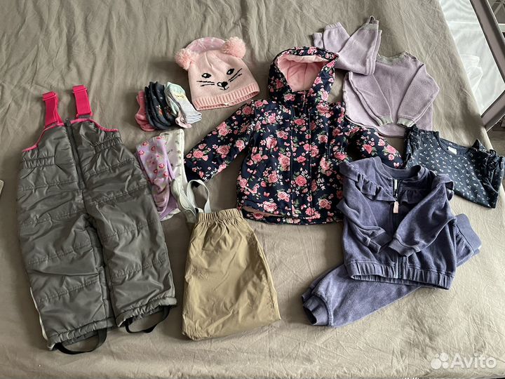 Пакет вещей на девочку 86 размер