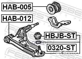 Опора шаровая honda step WGN 96-05 пер.подв. 03