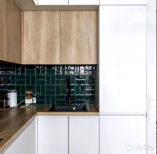 Кухонный гарнитур угловой в потолок на заказ