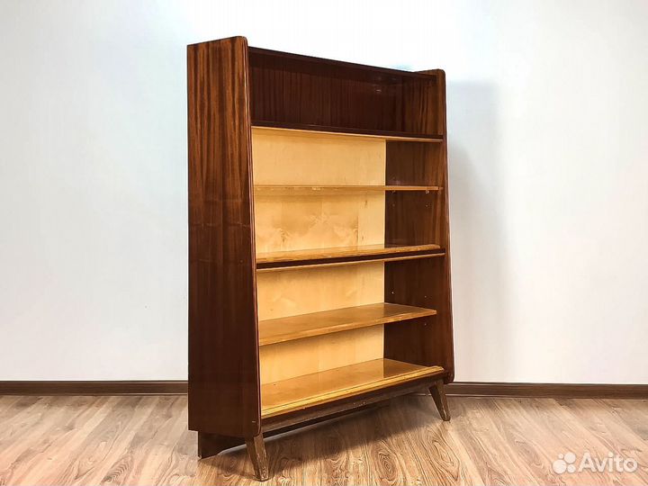 Винтажный книжный шкаф стеллаж mid century