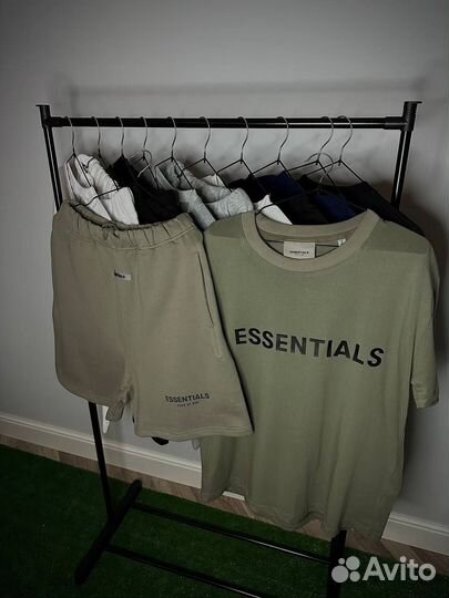 Комплект fear of god essentials шорты + майка