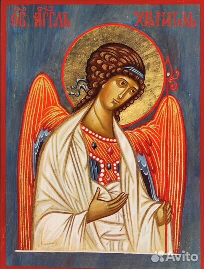 Ангел Хранитель рукописная икона
