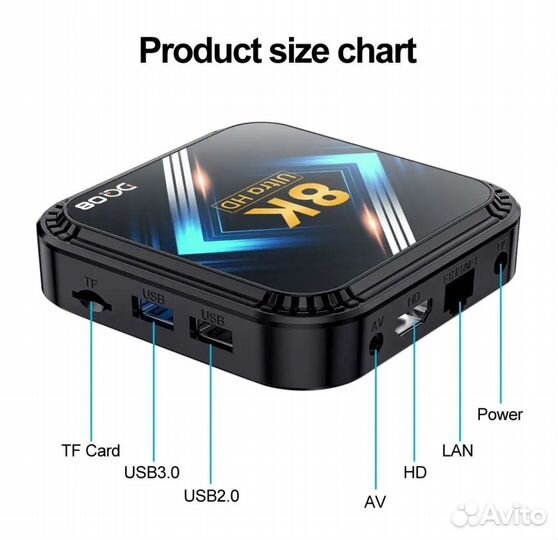 Новая Android tv приставка DQ08 с голосовым