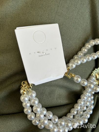 Ожерелье колье чокер под жемчуг винтажное