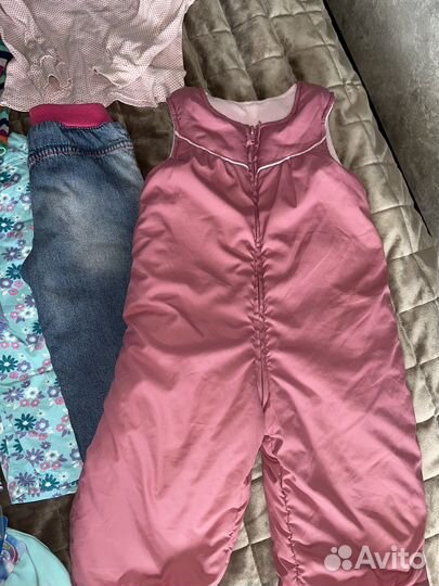 Большой пакет одежды для девочки