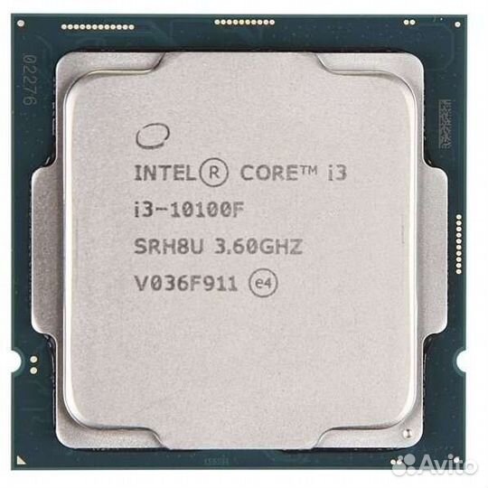 Intel Core i3-10100F LGA1200, 4 x 3600 мгц, OEM