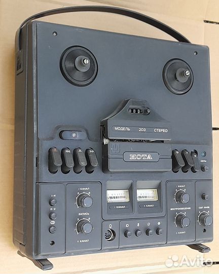 Нота 203 стерео магнитофон приставка катушечный