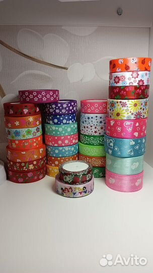 Репсовая лента. Атласная лента. Кабошоны. Резинки