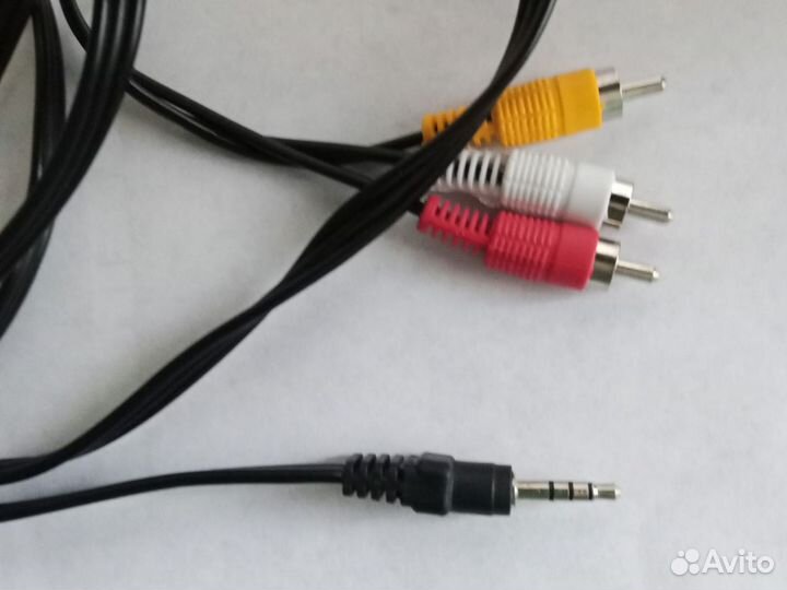 Кабель jack 3.5 to 3 rca 4 pin
