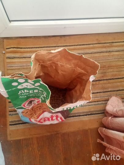 Древесный наполнитель для кошачьего туалета Katty