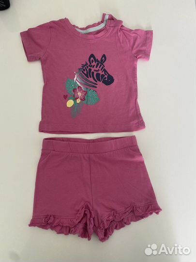 Летний костюм на девочку 74/80