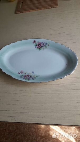 Блюдо Дулево СССР. Сахарница