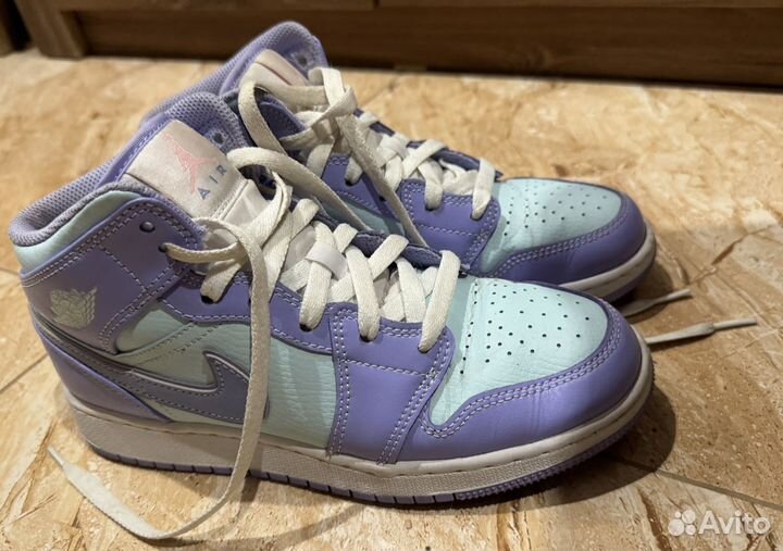 Jordan 1 Mid Purple Aqua 38.5eu