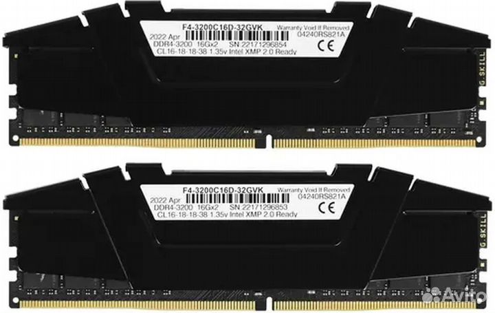 Память G.Skill Ripjaws V DDR4 32gb