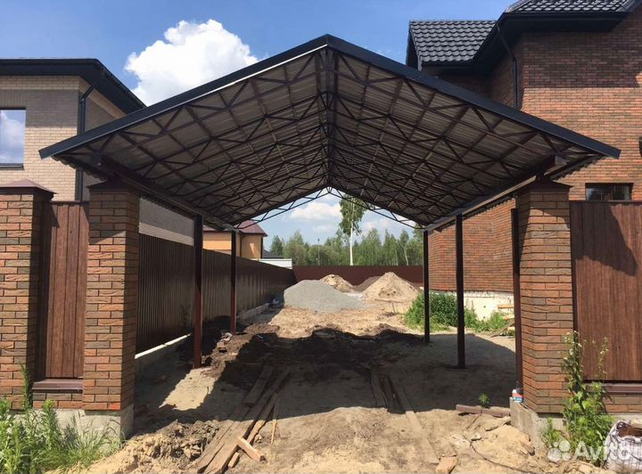 Заборы, навесы. Установка, монтаж