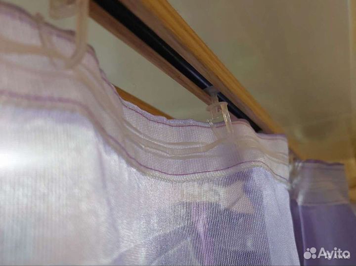 Тюль- ламбрекен 2в1 новая
