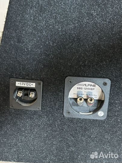 Сабвуфер Alpine пассивный и услитель 4 канальный