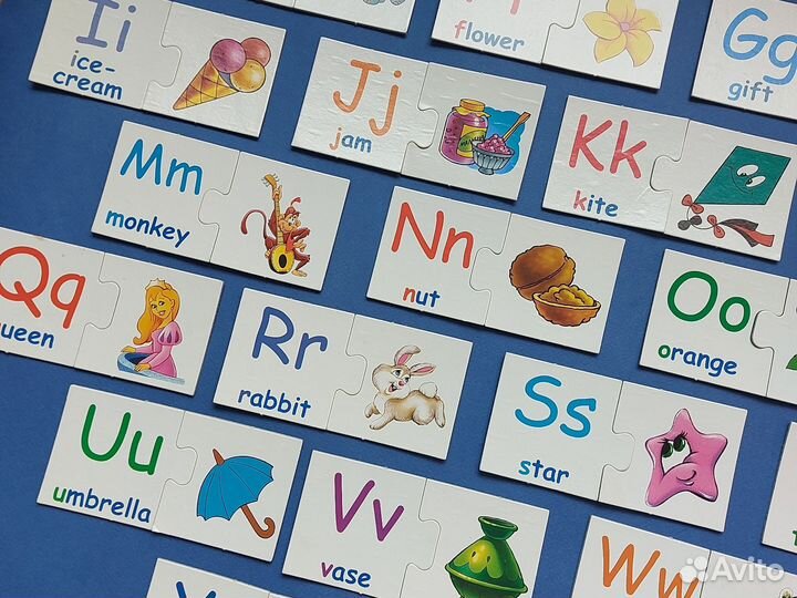 Английский алфавит карточки