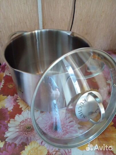 Кастрюля из нержавейки 6 л