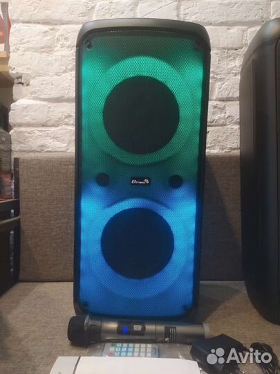 Колонки караоке огромные мощные Eltronic Fire Box