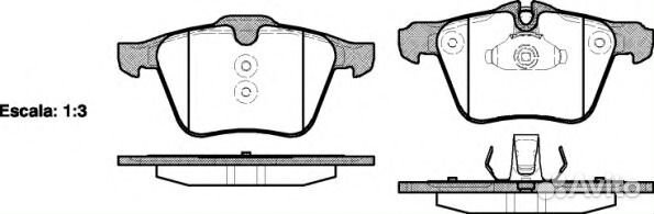 Колодки тормозные ford mondeo 4 07- 2.5 перед. Rem