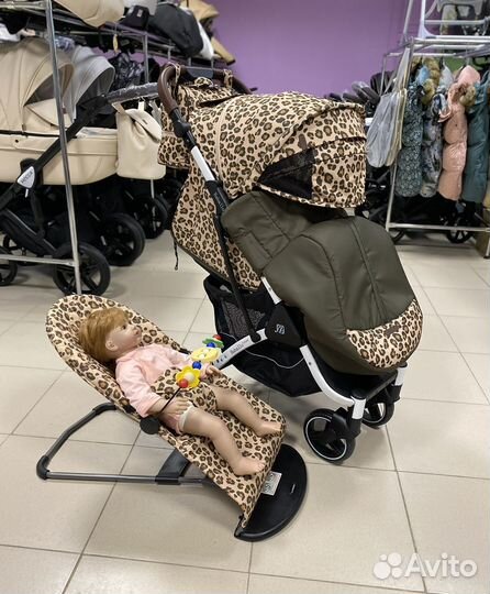 Детский шезлонг с рождения Леопард