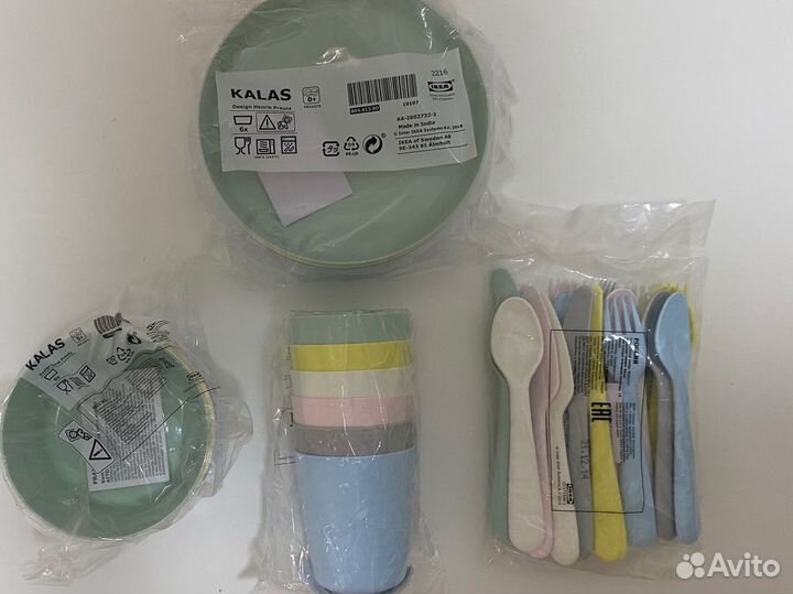 Весь Набор детской посуды kalas икеа калас