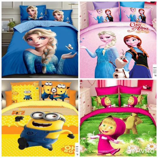 Постельное белье Детское 1.5 новое