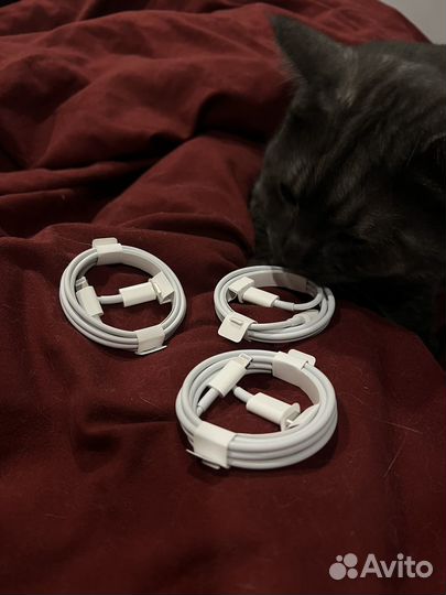 Оригинальные провода Apple Lightning - USB Type-C