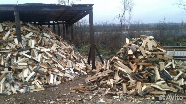 Дрова колотые. Осина береза ольха