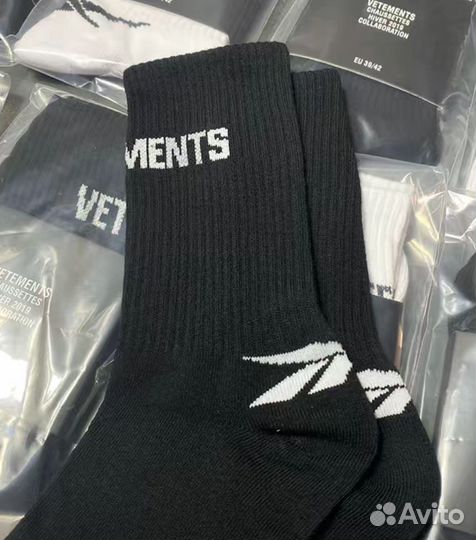 Носки Vetements Reebok