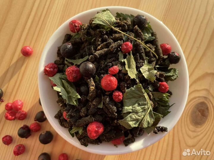 Иван-чай и смородина 500 грамм, ягоды, много ягод