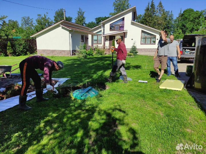 Септик под ключ от производителя, выезд на участок