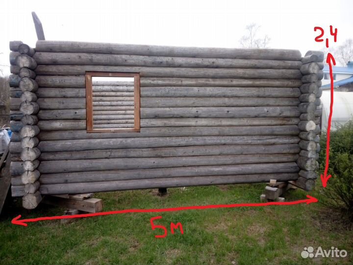 Продам сруб 5х6м, лафет 7м