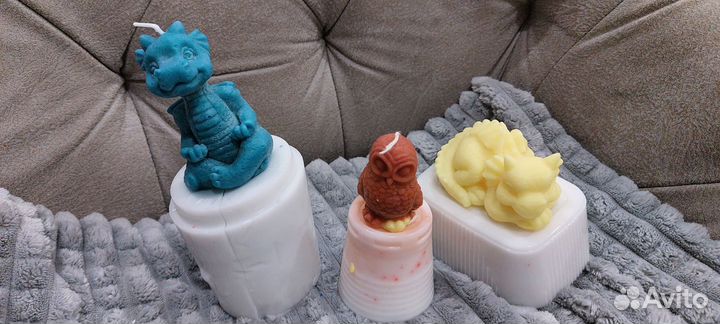 Силиконовые формы для свечей и мыла