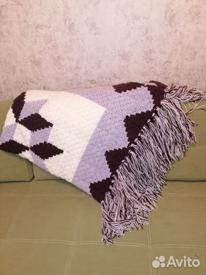 Плед вязаный