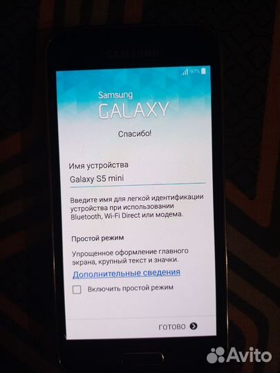 Samsung Galaxy S5 mini SM-G800F, 16 ГБ