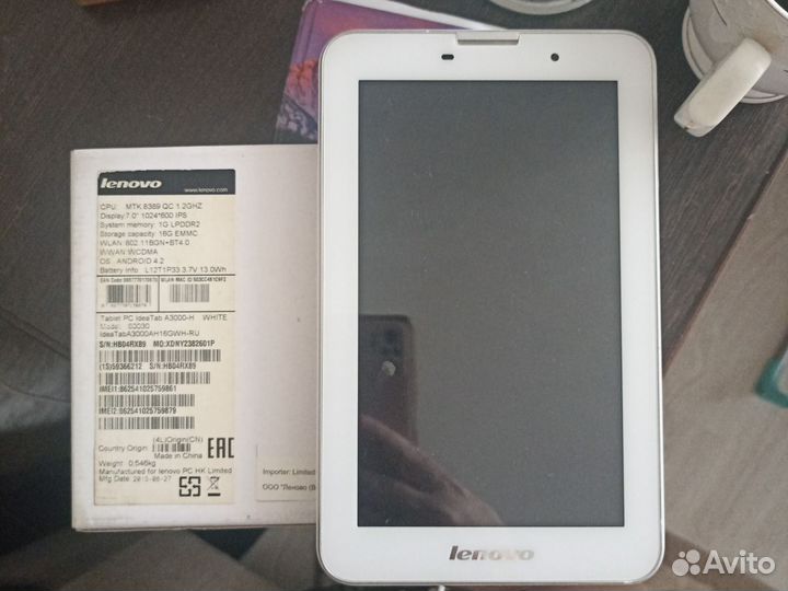 Планшет lenovo a3000h