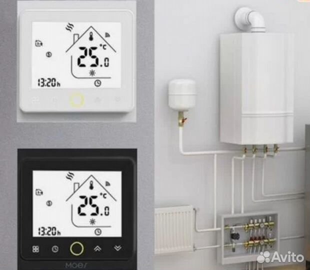 Термостат водного газового котла moes умный дом