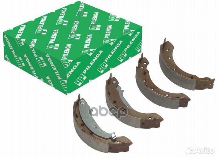 Колодки задние со скобами ручника, Lucas logan