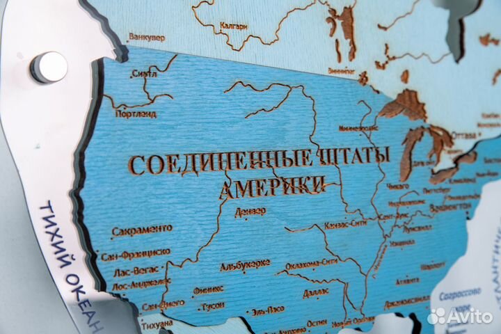 Деревянные карты мира