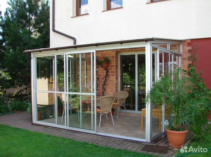Остекление террасы балкона веранды
