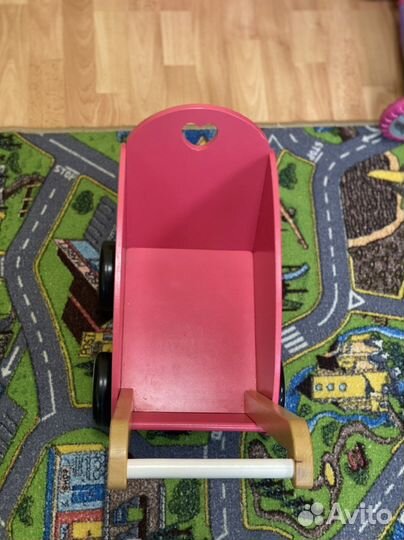 Коляска для кукол деревянная