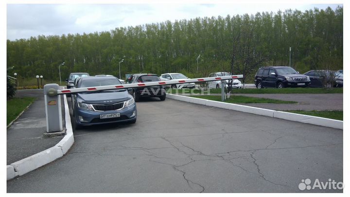 Шлагбаум с установкой