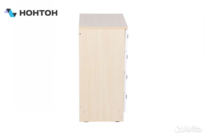 Комод c 4 ящиками Polini kids Simple дуб пастельны