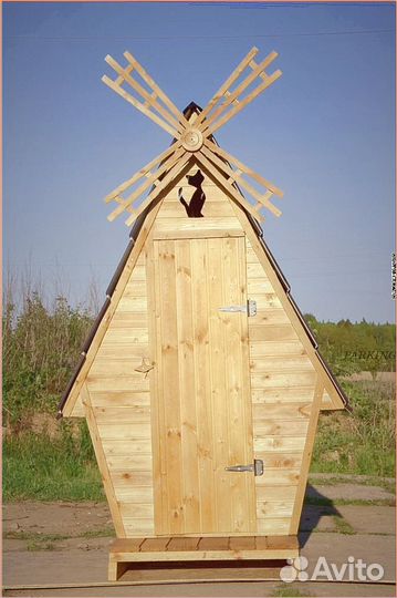Уличный туалет деревянный VLQ