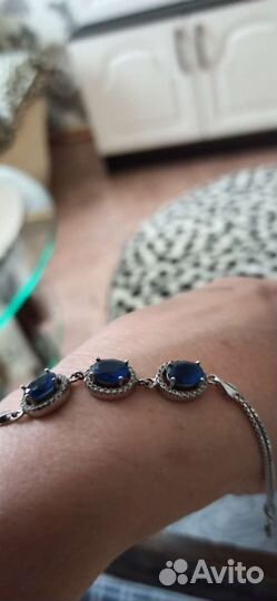 Браслет с сапфирами
